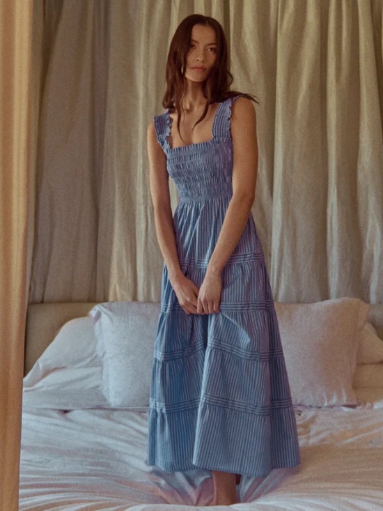 Hill House Dresses & Skirts - Hill House Kimmy dress. Blue stripe. S. EUC